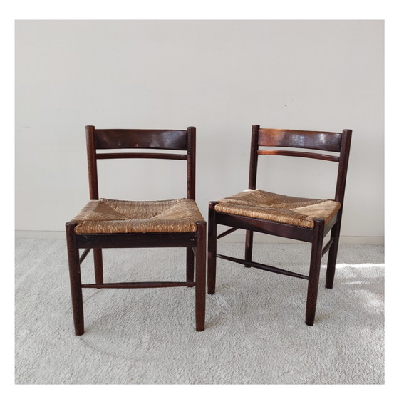 Image 1 of 2 houten vintage stoelen