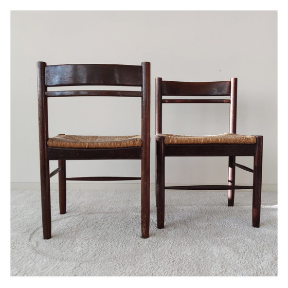 Image 1 of 2 houten vintage stoelen