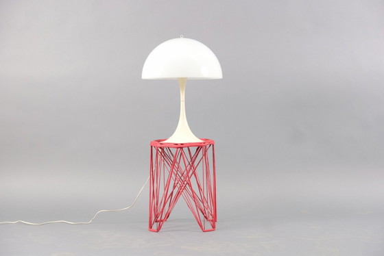 Image 1 of Vintage Deense Panthella Tafellamp van Verner Panton voor Louis Poulsen, jaren 1970