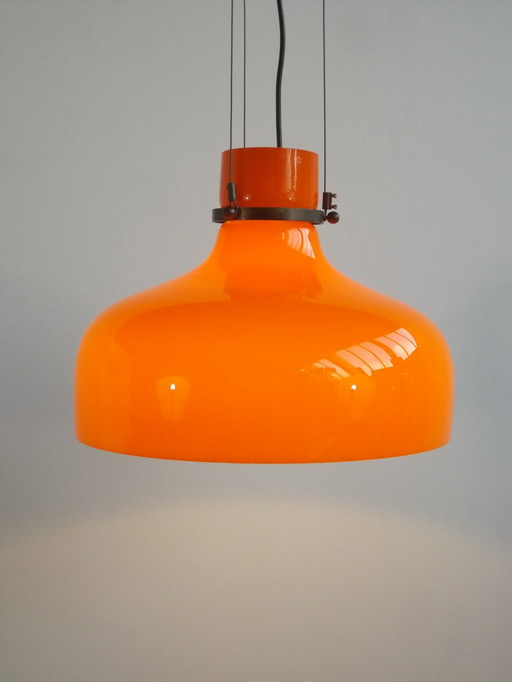 Vintage Murano hanglamp opaline glas