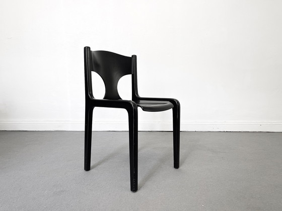 Image 1 of 4x Augusto Savino voor Pozzi Heart stoelen