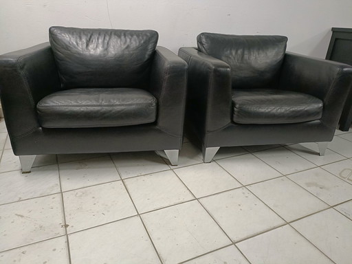 2x Machalke fauteuils