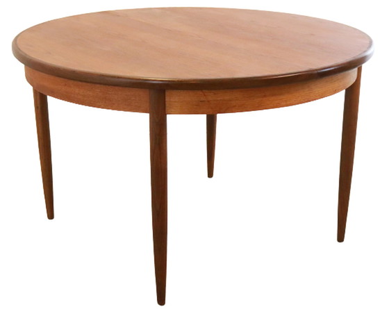 Image 1 of G-Plan eettafel rond verlengbaar vintage 'Breadsell'