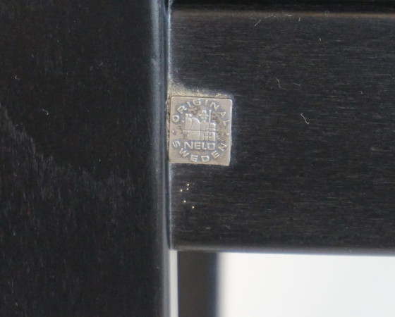 Image 1 of Nelo Zweden lederen fauteuil met poef