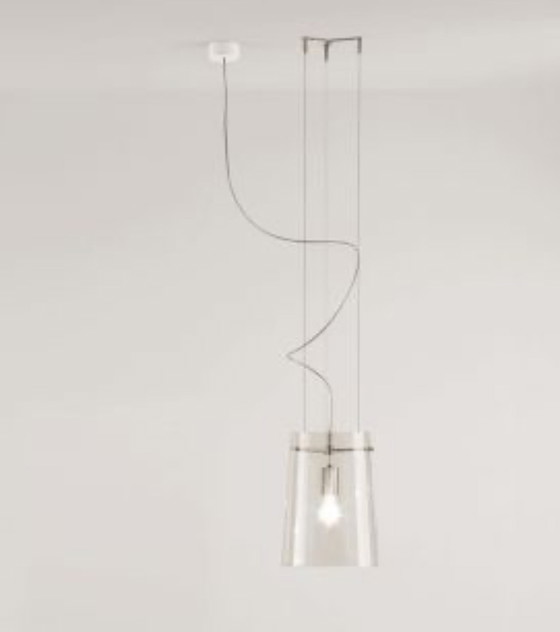 Image 1 of Prandina S4 grote blauwe glazen hanglamp