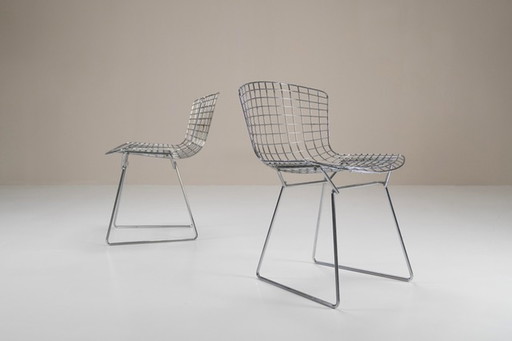 2x Harrie Bertoia / Knoll side chair chroom