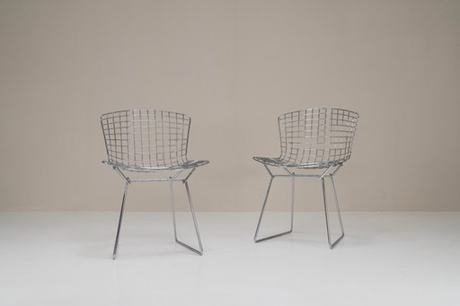 2x Harrie Bertoia / Knoll side chair chroom