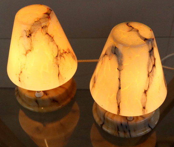 Image 1 of 2x vintage tafellamp