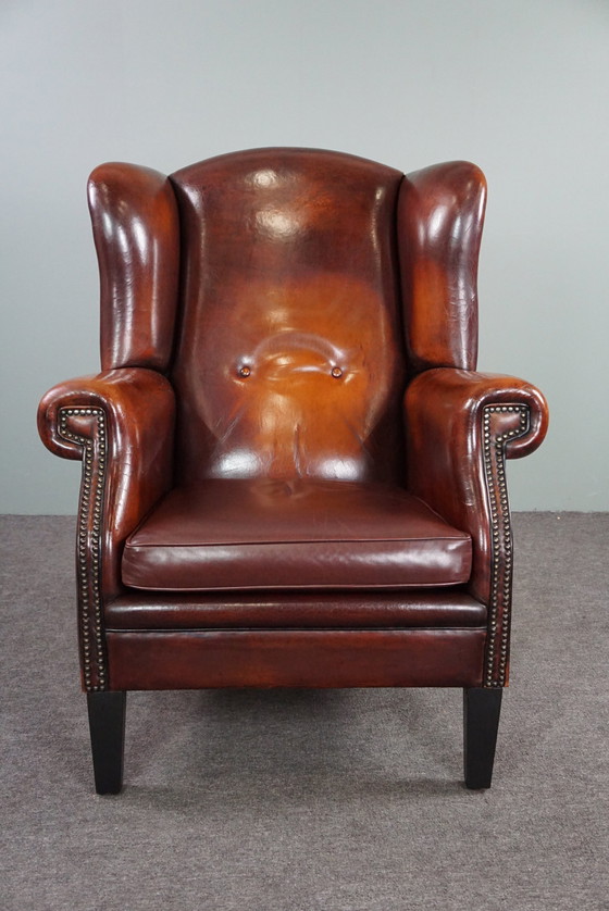 Image 1 of Schapenleren oorfauteuil