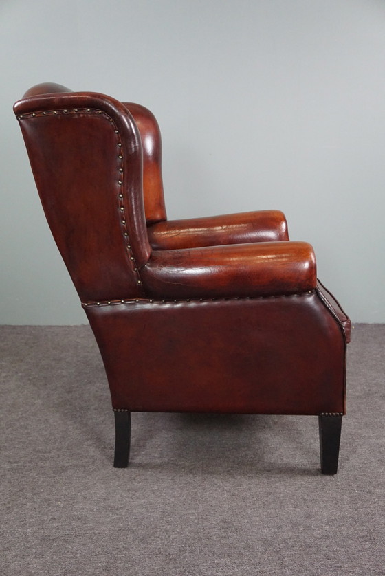 Image 1 of Schapenleren oorfauteuil