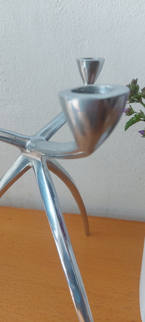 Image 1 of 2x Vintage Space Age kandelaar