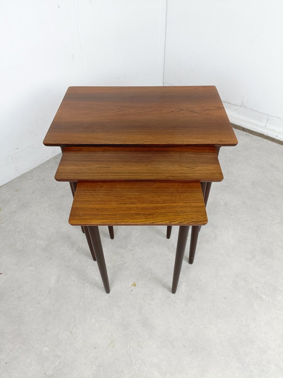 Image 1 of 3x Vintage nesting table