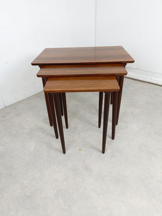 Image 1 of 3x Vintage nesting table