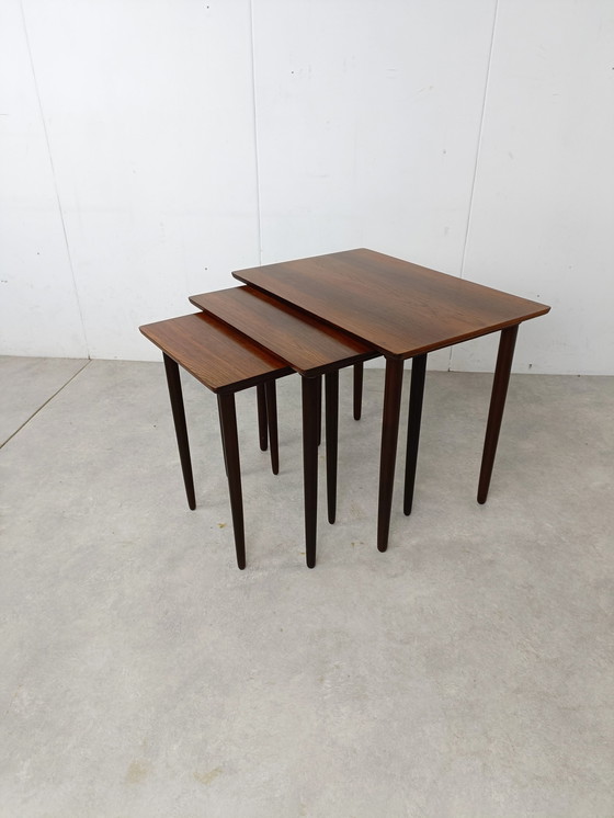 Image 1 of 3x Vintage nesting table