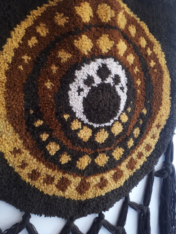 Image 1 of xxl 70's vintage wollen wandkleed