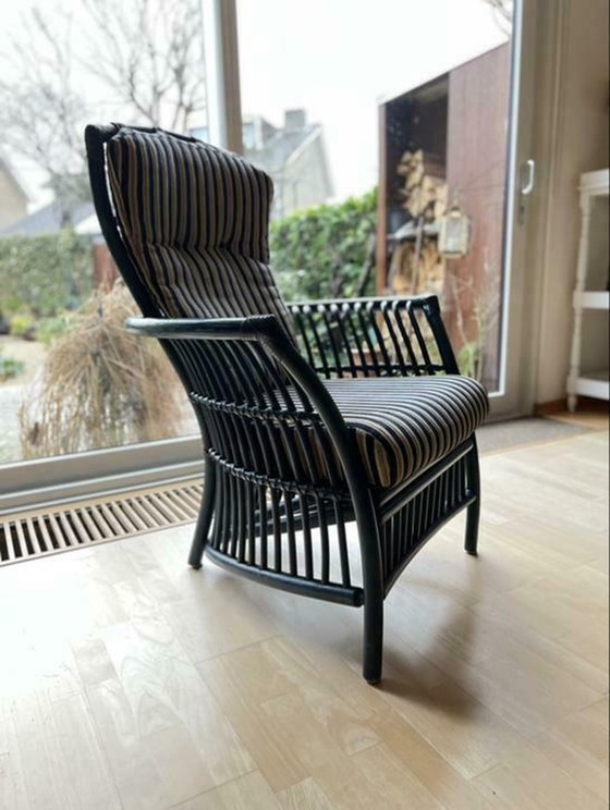 Image 1 of Rotan fauteuil van Flechtatelier Schütz