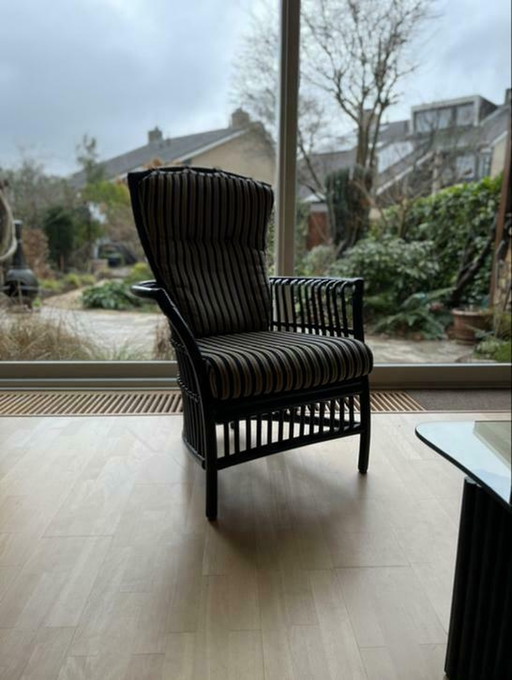 Rotan fauteuil van Flechtatelier Schütz