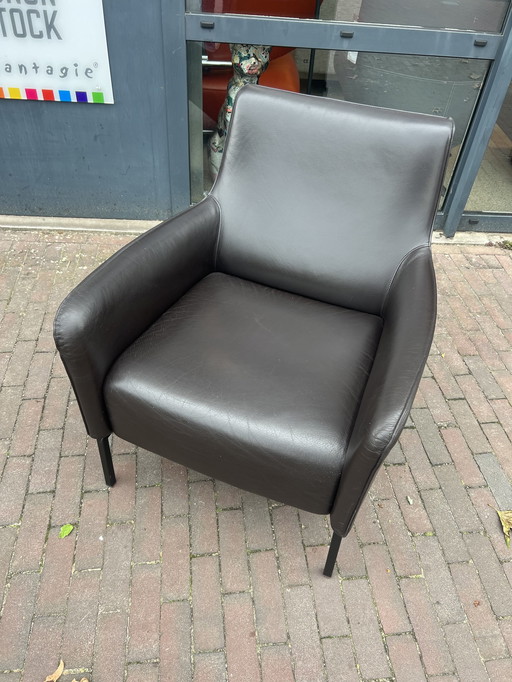 Linteloo Giulia Fauteuil bruin leer