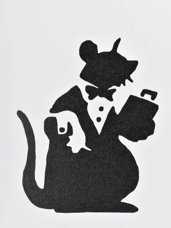 Image 1 of (After) Banksy - Rat diner