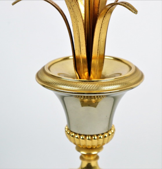 Image 1 of Palm D’Or S.A. Boulanger Palmboom Lamp Hollywood Regency 1970’s