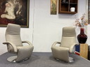 2x Jori Yoga Relax fauteuil Celia Egg leer