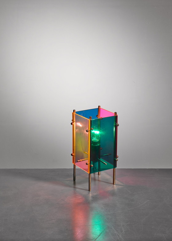 Image 1 of Vintage Angelo Lelii tafellamp voor Arredoluce