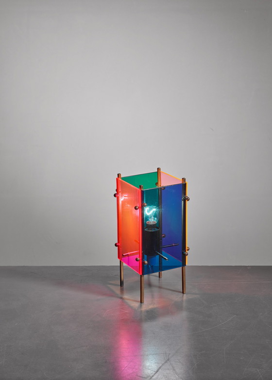 Image 1 of Vintage Angelo Lelii tafellamp voor Arredoluce