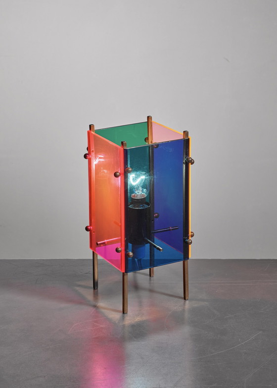 Image 1 of Vintage Angelo Lelii tafellamp voor Arredoluce