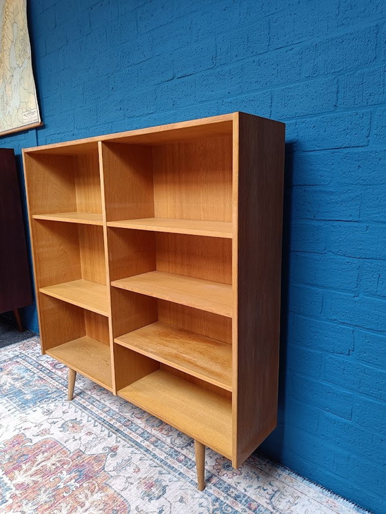 Image 1 of Vintage Eiken Vakkenkast Boekenkast