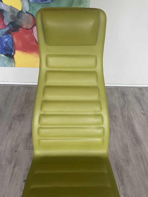 Image 1 of Capellini Lotus Attesa Lederen draaibare relaxfauteuil met hoge rugleuning