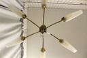 Vintage hanglamp, 6-armig, jaren '60/'70