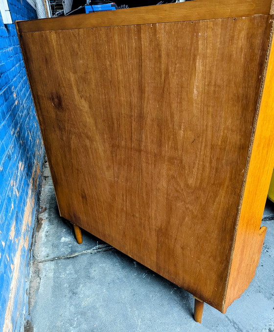 Image 1 of Vintage vitrine kast/ boekenkast, jaren 60