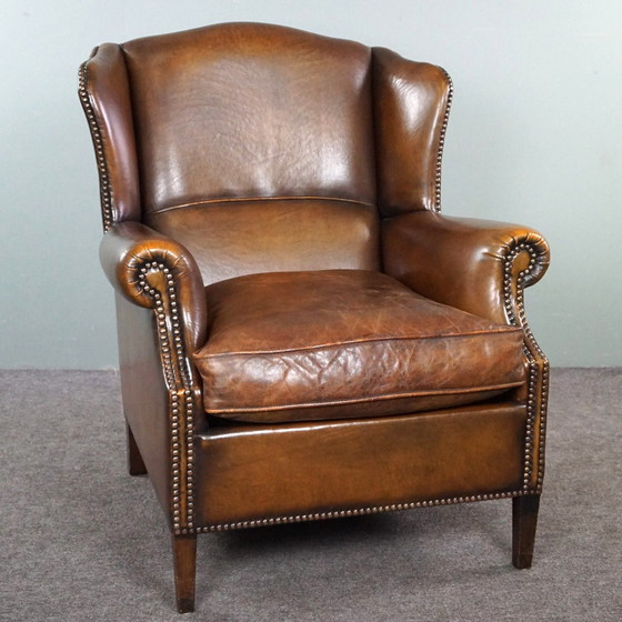 Image 1 of Oorfauteuil van schapenleer