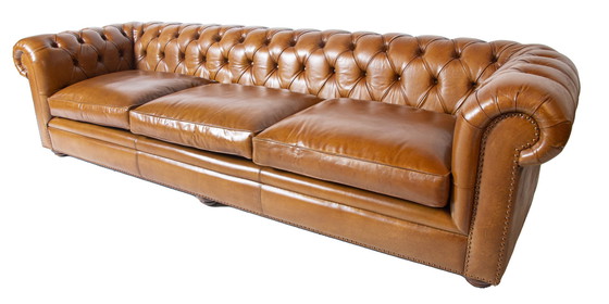 Image 1 of Chesterfield XL 4 zits bank Cognac