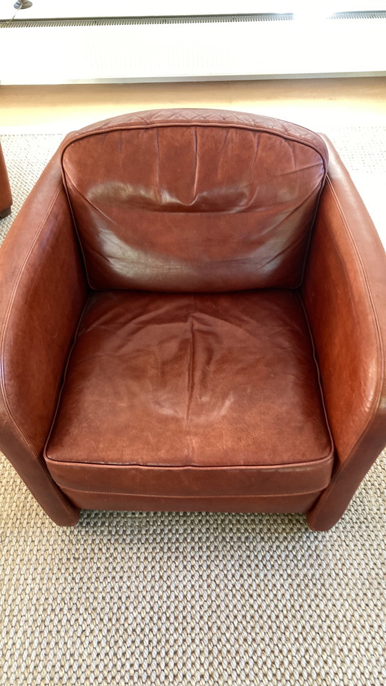 Image 1 of 2x leren stoelen