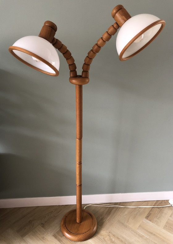 Image 1 of Steinhauer vloerlamp met dubbele kap