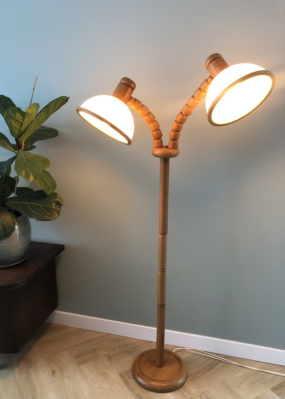 Image 1 of Steinhauer vloerlamp met dubbele kap