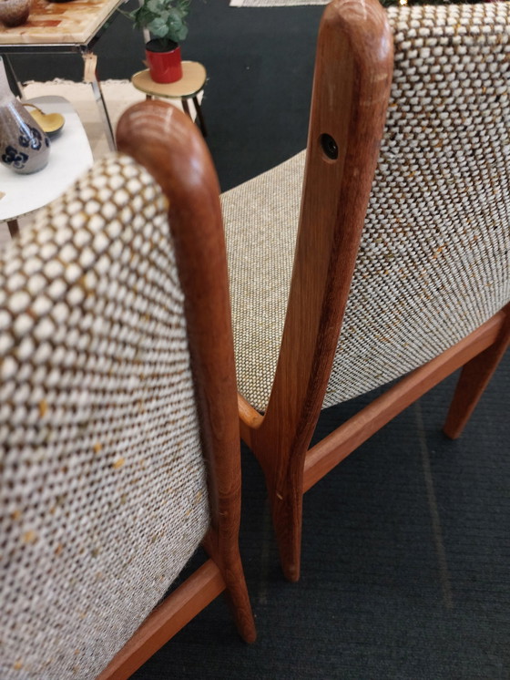 Image 1 of 6x vintage eetkamerstoel teak