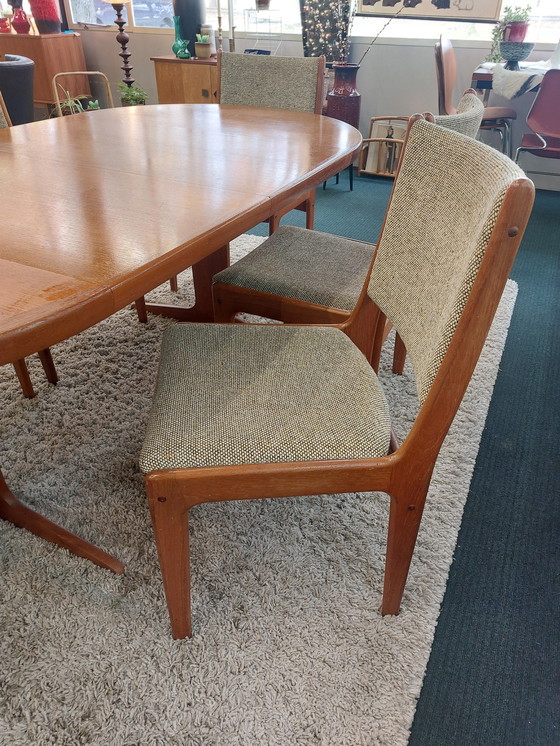 Image 1 of 6x vintage eetkamerstoel teak