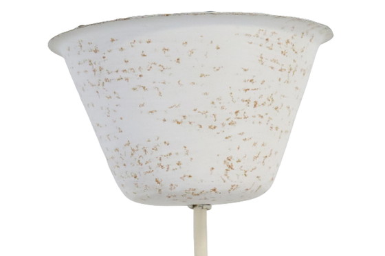 Image 1 of Vintage glazen hanglamp 'pointelle'