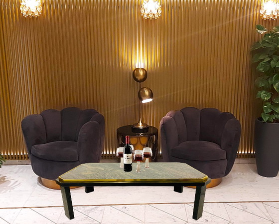 Image 1 of Vintage design fedam coffee table graniet