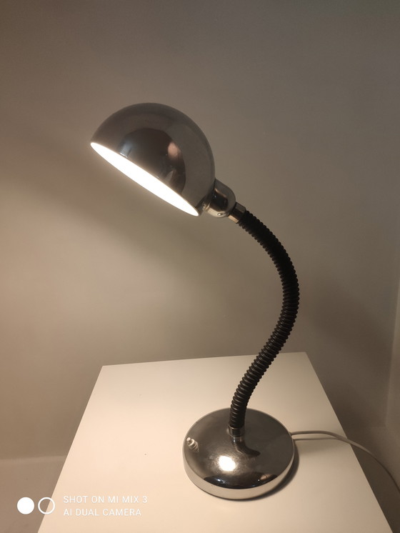 Image 1 of Vintage chromen tafellamp
