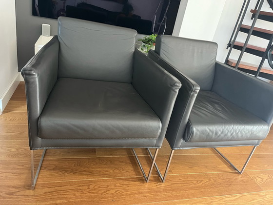 Image 1 of 2x Bert Plantagie Pallas fauteuils