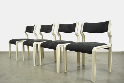 4x Pastoe Pierre Mennen eettafelstoelen