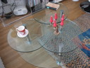 Ronald Schmitt Glas salontafel