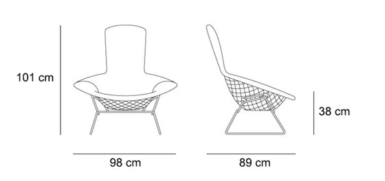 Image 1 of Knoll Harry Bertoia Bird Chair