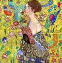 Gustav Klimt ---- Dame ontmoette Waaier.