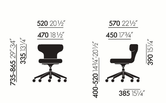 Image 1 of Vitra Pivot  design stoel 