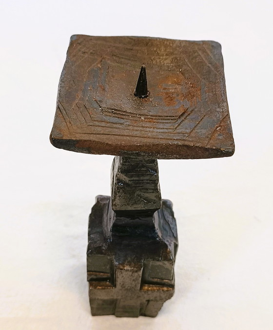 Image 1 of Vintage brutalistische kandelaar