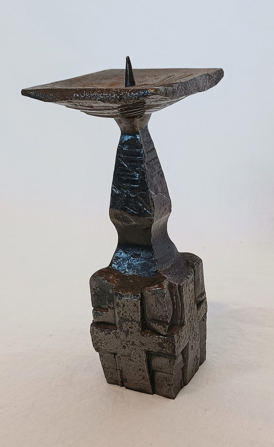 Image 1 of Vintage brutalistische kandelaar